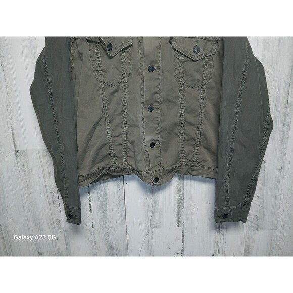 Levi's Two Tone Canvas Jacket Green Mens Size Large - Picture 2 of 5